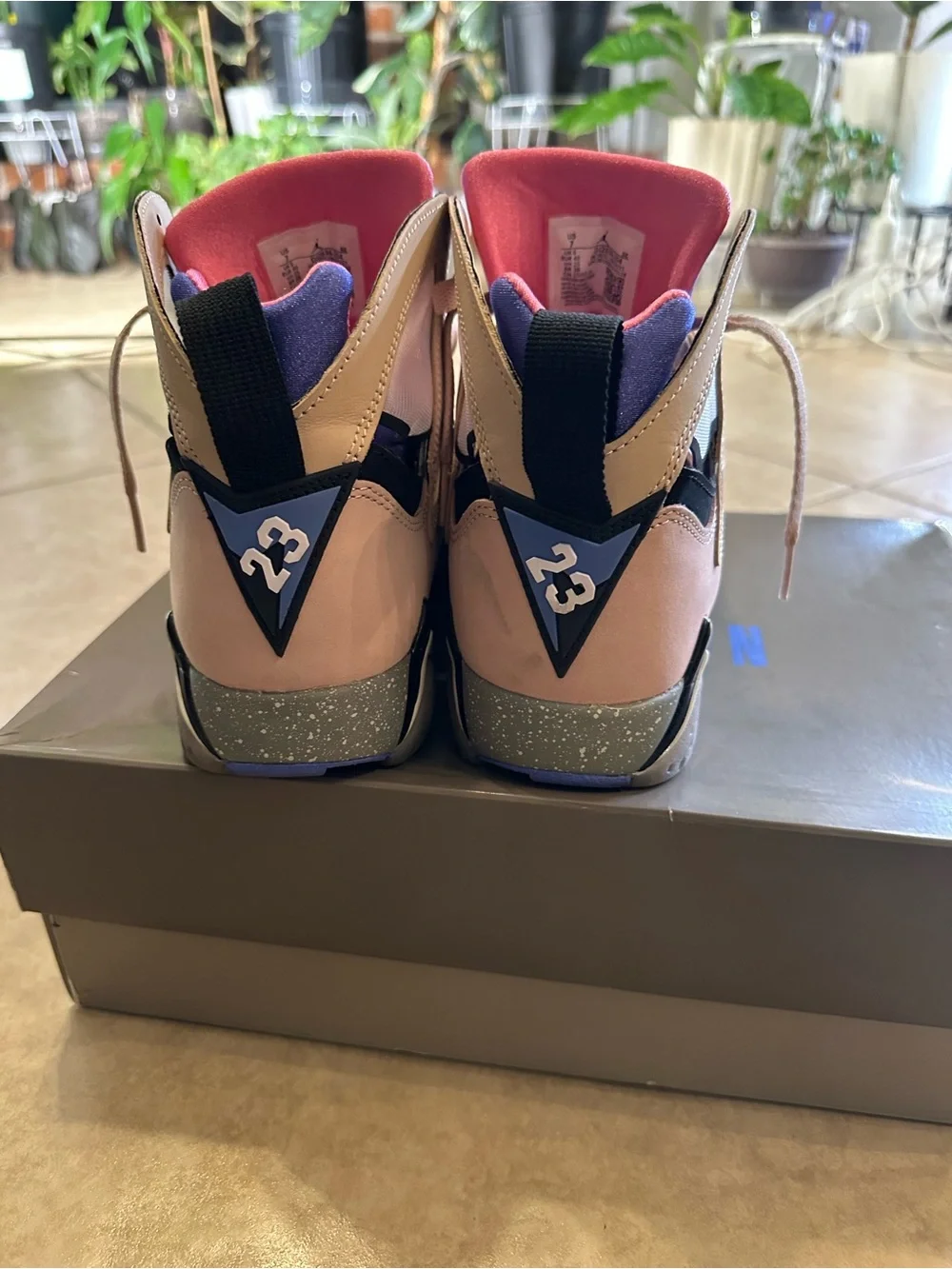 Jordan ' High-Top Sneakers in Pink, Blue and Black